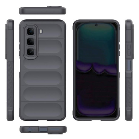 Силиконовый чехол Magic Flannel для Infinix Hot 50 4G - темно-серый