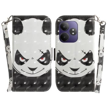 Чохол-книжка Crystal 3D Shockproof Protective Leather для Realme GT 6/GT 6T/GT Neo6/GT Neo6 SE - Bear