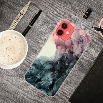 Противоударный чехол Marble Pattern для iPhone 14/13 - Abstract Black