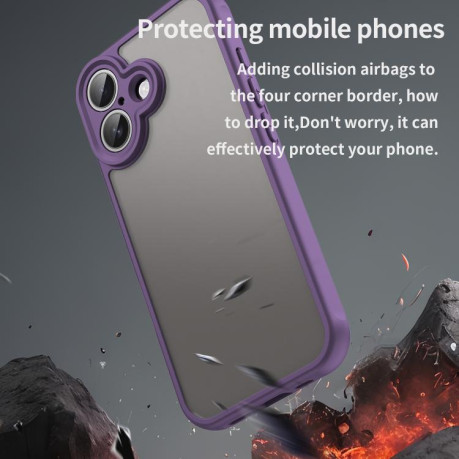Чехол Fan Dun Series TPU Hybrid PC на iPhone 17 - фиолетовый