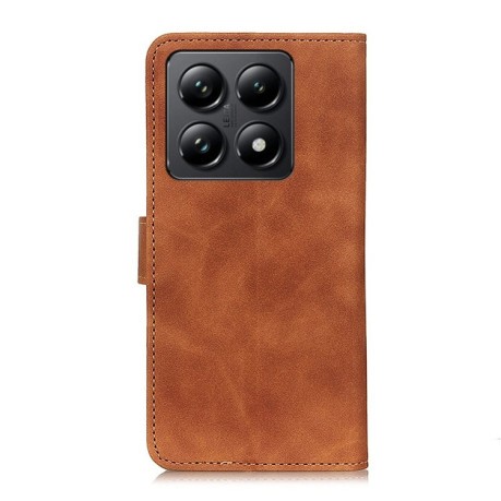 Чохол-книжка KHAZNEH Cowhide Texture на Xiaomi 14T Pro - коричневий