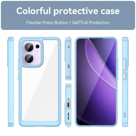 Протиударний чохол Colorful Acrylic Series для OPPO Reno13 F /Reno13 FS - синій