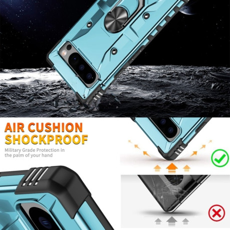 Протиударний чохол HMC 360 Degree Rotating Holder на Google Pixel 8 Pro - блакитний