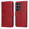 Чохол-книжка Classic Calf Texture для Samsung Galaxy S24 Ultra - червоний