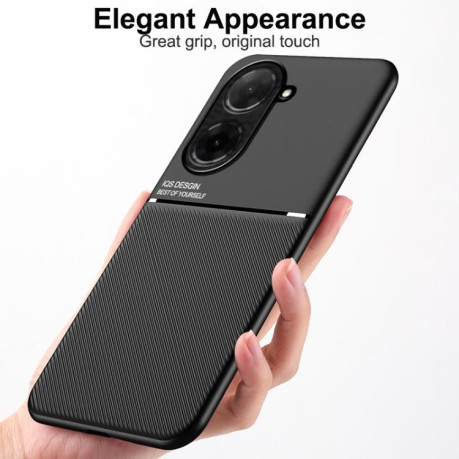 Чохол протиударний Tilt Strip Grain на Xiaomi Redmi A5 4G 171.7mm / Xiaomi Poco C71 - чорний