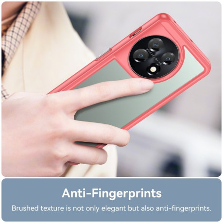 Противоударный чехол Colorful Acrylic Series для OnePlus 11 5G - красный