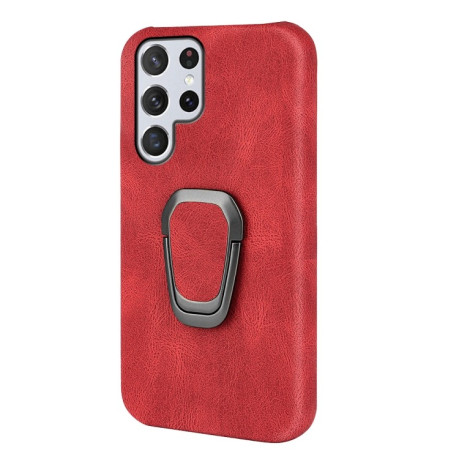Противоударный чехол EsCase Ring Holder для Samsung Galaxy S22 Ultra 5G - красный