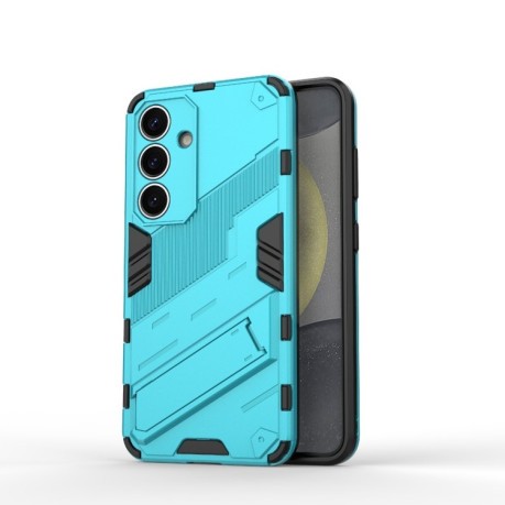 Противоударный чехол Punk Armor для Samsung Galaxy S25 5G - синий