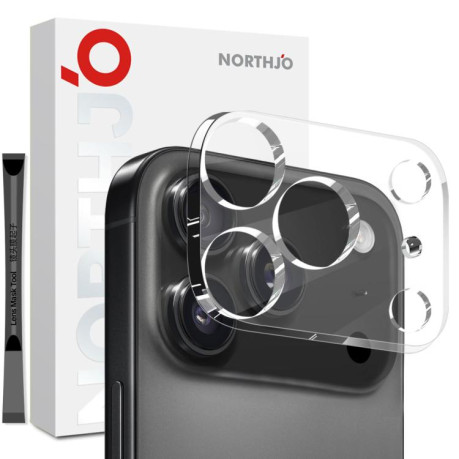 Защитное стекло на камеру NORTHJO Camera Lens Protector 3D HD для iPhone 17 Pro - прозрачное