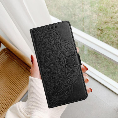 Чохол-книжка Flower Embossed Leather Xiaomi Redmi Note 14 4G 164.48mm - чорний