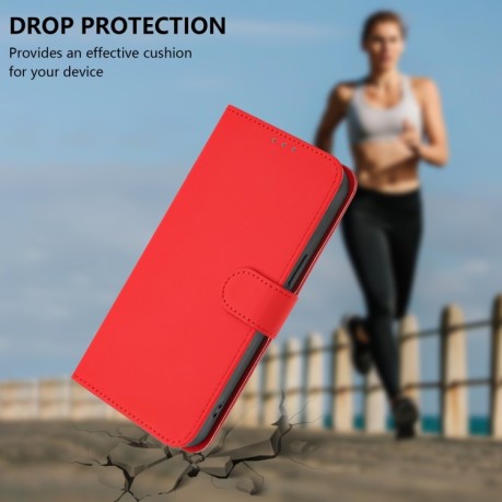 Чехол-книжка Skin Feel Solid Color Leather для Infinix Zero 30 4G - красный