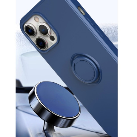 Противоударный чехол Ring Kickstand для iPhone 14 Plus - темно-фиолетовый