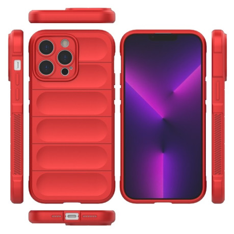 Силіконовий чохол Magic Flannel для iPhone 14 Pro Max - темно-зелений