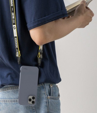 Оригінальний чохол Ringke Air S на iPhone 12 / iPhone Pro 12 - blue-grey