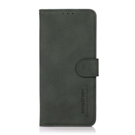 Чехол-книжка KHAZNEH Matte Texture для iPhone 16 Plus - зеленый