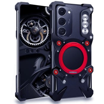 Чехол Escase с поворотным держателем на Tecno Spark 40 Pro+ — черный