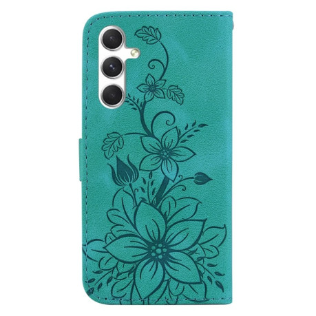 Чохол-книжка Lily Embossed Leather  для Samsung Galaxy S25+ 5G 5G - зелений