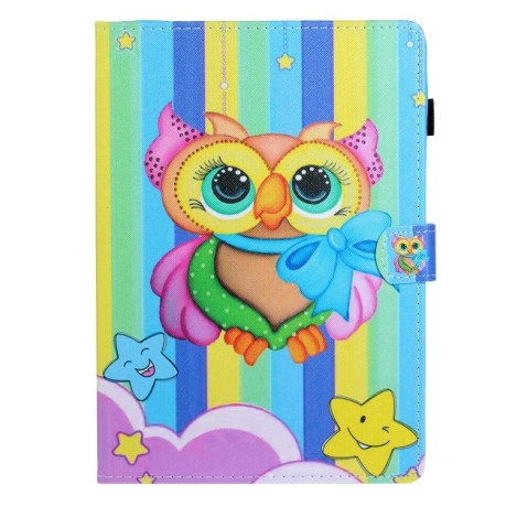 Чехол-книжка Coloured Drawing для iPad mini 6 - Rainbow Owl