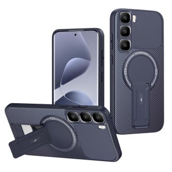 Протиударний чохол Carbon Fiber Texture (MagSafe) на Infinix Hot 60 Pro+ 4G - синій