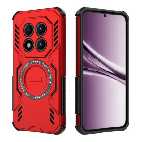 Противоударный чехол Butterfly Armor с на Xiaomi Redmi Note 15 4G / 5G /Poco M8 164mm — красный