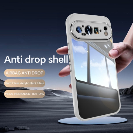 Протиударний чохол Acrylic Hybrid TPU Armor Shockproof для Google Pixel 9 Pro XL - сірий