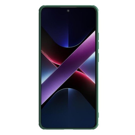 Ударозащитный чехол NILLKIN CamShield Pro на Xiaomi Poco X7 Pro - зеленый