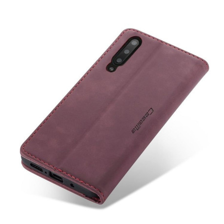 Чохол-книга CaseMe 013 Series на Samsung Galaxy A50/A30s/A50s- винно-червоний