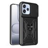 Ударостійкий чохол Sliding Camshield для OPPO Reno15 F 5G / Reno 15c 5G Global — чорний