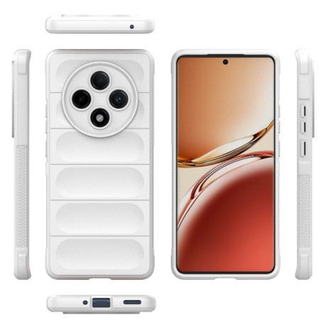 Силіконовий чохол Magic Flannel для OPPO A3 Pro 5G - білий