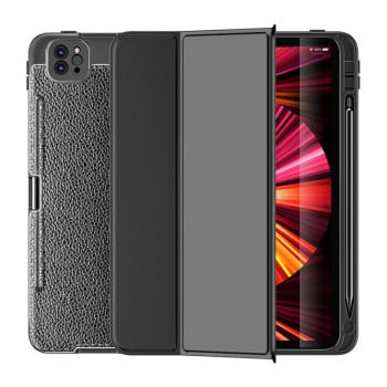 Чехол-книжка Lychee Peel Texture для iPad Pro 11 2021 - черный