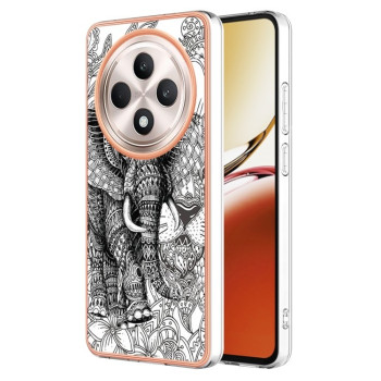 Противоударный чехол Electroplating IMD для OPPO Reno12 F/12 FS 5G - слон