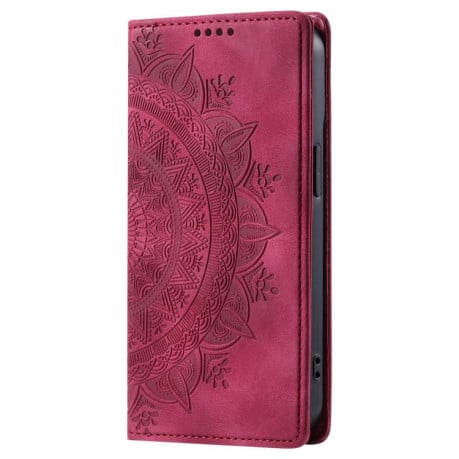 Чохол-книжка з тисненням Totem Embossed на Samsung Galaxy A17 5G - червоний