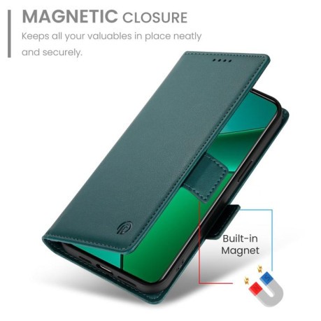 Чохол-книжка Side Buckle Magnetic Frosted Leather для Realme 14 Pro+ - зелений