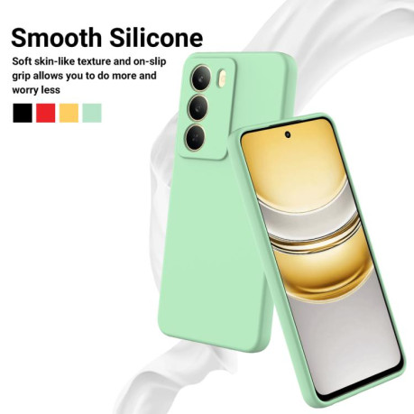 Силиконовый чехол Solid Color Liquid Silicone на Realme C75 5G / C73 5G - зеленый