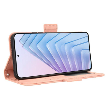 Чехол-книжка Skin Feel Calf на Xiaomi Redmi Note 14 4G 164.84mm EU Version - розовый