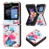 Чехол-книжка Colored Drawing Pattern Invisible для Samsung Galaxy Flip 5 - Two Butterflies