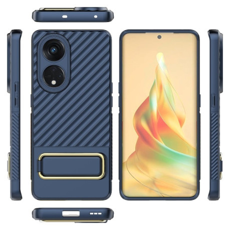 Протиударний чохол Wavy Textured для OPPO Reno8 T 5G - синій
