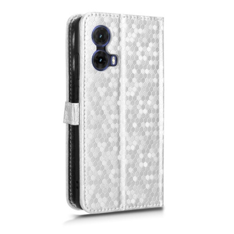 Чохол-книжка Honeycomb Dot для Motorola Moto G85 5G - сріблястий