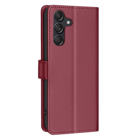 Чехол-книжка Litchi Texture RFID Anti-theft Leather для на Samsung Galaxy M16 5G / F16 5G - красный