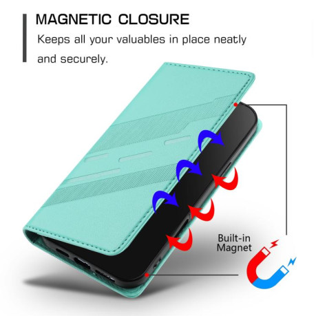 Чехол-книжка Embossed Multi-functional Wallet Retro Leather на Infinix Hot 50 Pro 4G - зеленый