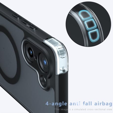 Чехол Armor MagSafe гибрид на OnePlus Ace 5 Racing / Nord CE5 - черный