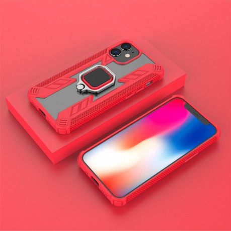 Противоударный чехол Iron Warrior на iPhone 12 Mini - красный