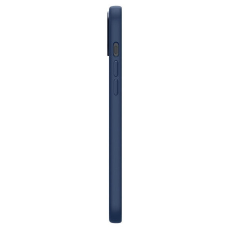 Оригинальный чехол Spigen Silicone Fit Mag MagSafe для IPhone 14 Plus - Navy Blue