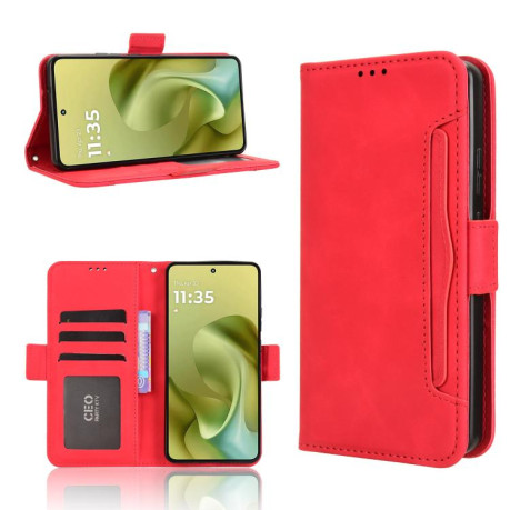 Чохол-книжка Skin Feel Calf для Motorola Moto G86 Power 5G - червоний