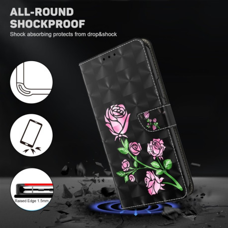 Чохол-книжка 3D Painting для Samsung Galaxy A16 5G - Rose