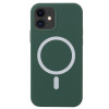 Противоударный чехол Nano Silicone (Magsafe) для iPhone 13 mini - зеленый