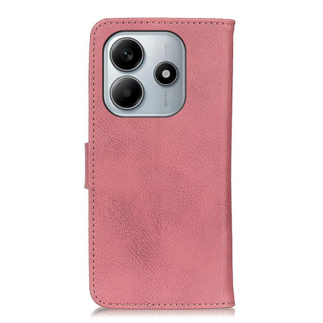 Чехол-книжка KHAZNEH Cowhide Texture на Xiaomi Redmi Note 14 4G 164.48mm - розовый