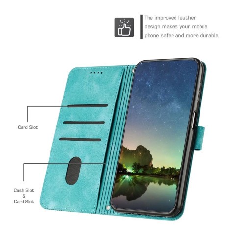 Чехол-книжка Dream Triangle Leather на Samsung Galaxy S24 Ultra - зеленый