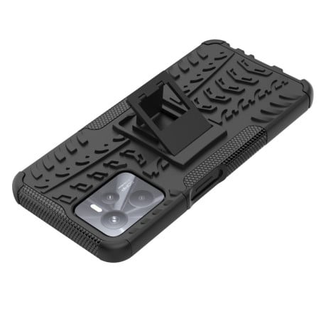 Протиударний чохол Tire Texture на Realme C35 - чорний