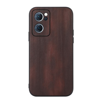 Защитный чехол Version Cow Texture для OPPO Reno7 5G  - кофейный